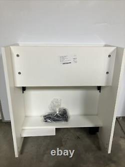 Toilet Vanity Unit Back to Wall 600mm Soft White Nabis Style C22424 (Auction 1)