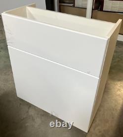 Toilet Vanity Unit Back to Wall 600mm Soft White Nabis Style C22424 (Auction 1)