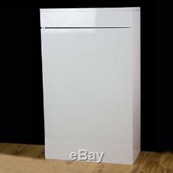 Toilet WC Bathroom Vanity Unit Cabinet Furniture Suite Back to Wall 500mm 80W KL