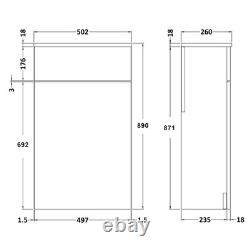 Turin 1300mm Gloss White 2-Drawer Mid-Edge Basin with Crosby BTW Toilet & WC