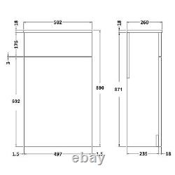 Turin 1300mm Gloss White 2-Drawer Mid-Edge Basin with Crosby BTW Toilet & WC