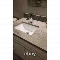 Undermount Bathroom Sink Rectangular Small Classic Ceramic Vanity Lavatory 16x11