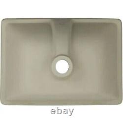 Undermount Bathroom Sink Rectangular Small Classic Ceramic Vanity Lavatory 16x11