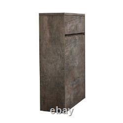 Urban Brown Metallic MDF WC Unit Back To Wall Toilet Bathroom Cistern Cover 50cm