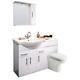Vanity Basin Cabinet Back To Wall Toilet Unit Pan Cistern With Mirror 1350mm