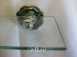 Vanity Glass Shelf Chrome with Venetian Style Back Plate