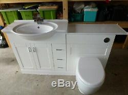 Vanity Sink Unit with mixer tap. Back To Wall Toilet Unit