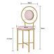 Vanity Stool Chair Gold Glam Dressing Room Make-up Padded Stool Bedroom Bathroom