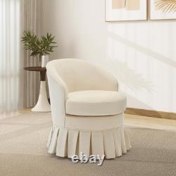 Vanity Stool Chair with Back& Arms, Upholstered Makeup Chair, for Bedroom Bathroom