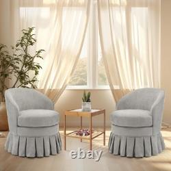 Vanity Stool Chair with Back& Arms, Upholstered Makeup Chair, for Bedroom Bathroom