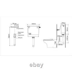 Vanity Unit & BTW WC Toilet Cabinet L Shape Storage Gamma Combined Furniture Set