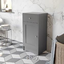 Vanity Unit Back To Wall Toilet Shelf Storage Combination Grey Furniture 1820mm