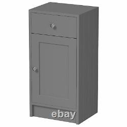 Vanity Unit Back To Wall Toilet Shelf Storage Combination Grey Furniture 1820mm