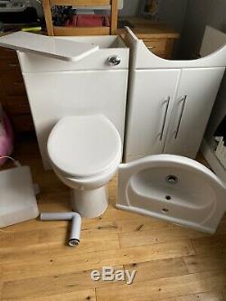 Vanity Unit With Back To Wall Toilet Cistern Basin
