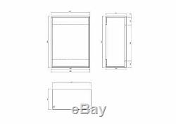 VeeBath Cyrenne Wall Hung Vanity Cabinet Back To Wall Toilet Furniture 1200mm