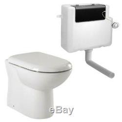 VeeBath Lapis Grey Vanity Basin Unit & Back To Wall WC Toilet Bathroom Furniture