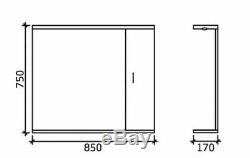 VeeBath Linx Vanity Basin Cabinet Back To Wall Toilet Unit Pan Cistern 1350mm