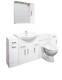 Veebath Linx Vanity Basin Cabinet Back To Wall Toilet Unit Pan Cistern 2000mm