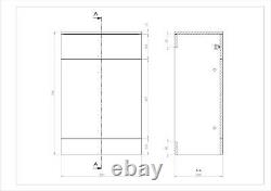 VeeBath Linx Vanity Basin Cabinet Back To Wall Toilet Unit Pan Cistern 2000mm