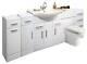 Veebath Linx Vanity Basin Cabinet Back To Wall Toilet Unit Pan Cistern 2200mm