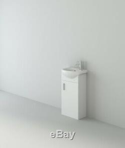 VeeBath Linx Vanity Basin Cabinet & Back To Wall WC Toilet Unit Furniture Set