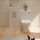 Veebath Lumin Cloakroom Vanity Unit Back To Wall Toilet Furniture Unit 975mm