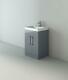 Veebath Lumin Grey Gloss Vanity Sink Unit Back To Wall Toilet Furniture 1100mm