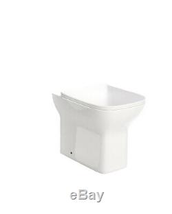 VeeBath Lumin Grey Gloss Vanity Sink Unit Back To Wall Toilet Furniture 1100mm
