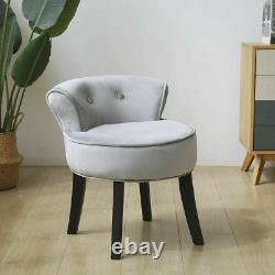 Velvet Dressing Table Stool Chair Makeup Vanity Accent Chair Low Back Chair Seat