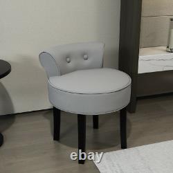Velvet Dressing Table Stool Chair Makeup Vanity Accent Chair Low Back Chair Seat