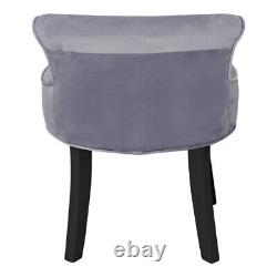 Velvet Fabric Dressing Table Chair Vanity Stool Piano Seats Dining Chairs Lounge