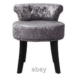 Velvet/Fabric Dressing Table Chair Vanity Stool Piano Stool Dining Chair Bedroom