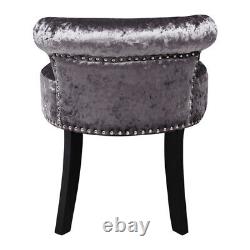 Velvet/Fabric Dressing Table Chair Vanity Stool Piano Stool Dining Chair Bedroom