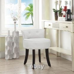 Velvet Padded Low Back Vanity Chair Dressing Table Makeup Stool Dining Chair