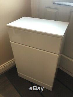 Victoria Plum Orchard Eden High Gloss Sink Vanity Unit/Back to Wall Toilet Unit