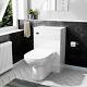 Vincent 500mm Floor Standing Gloss White Wc Unit, Btw Toilet & Concealed Cistern