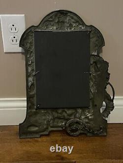 Vintage Art Nouveau Easel Back Vanity Table Mirror