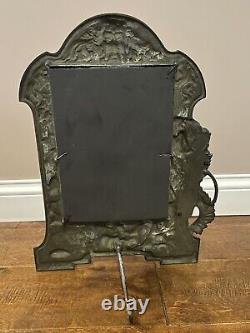 Vintage Art Nouveau Easel Back Vanity Table Mirror