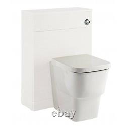 Vitale Back to Wall WC Toilet Unit Concealed Toilet Unit 600mm Wide Gloss White