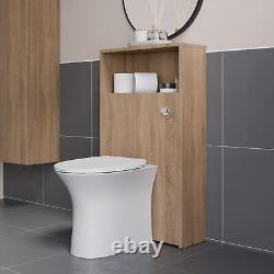 Vitusso Garda Wood Back to Wall Toilet Unit Only 600mm