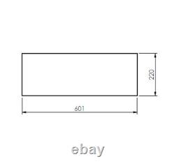 Vitusso Garda Wood Back to Wall Unit Only 600mm