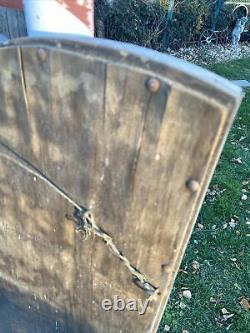 Vtg 1900-20s Hall Bathroom Bedroom Vanity Mirror Frame Wood Back