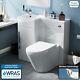 Wc Basin Fp Vanity Left Hand Sink Soft Close Toilet Pan Unit White 900 Mm Ellen