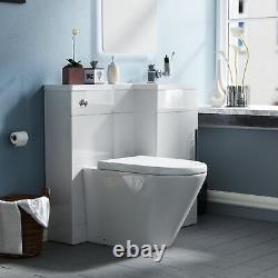 WC Basin RH 900 mm Vanity Sink and Toilet Unit Concealed Cistern Ellen