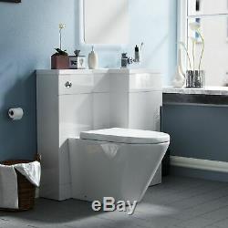 WC Unit Back To Wall Toilet Pan Vanity unit with Concealed Cistern Ellis