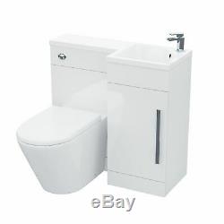 WC Unit Back To Wall Toilet Pan Vanity unit with Concealed Cistern Ellis