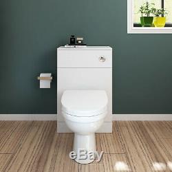 WC Unit Bathroom Vanity Back To Wall Square/Shape Toilet Free Concealed Cistern