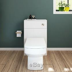 WC Unit Bathroom Vanity Back To Wall Square/Shape Toilet Free Concealed Cistern