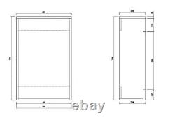 WC Unit Bathroom Vanity Back to wall Toilet with Seat Cistern Grey Pre-assembled