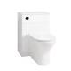 Wc Unit Bathroom Vanity Round/shape Btwpan Seat Cistern Black Dual Flush